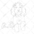 draw custom animal portrait in one line style