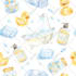 create beautiful seamless pattern in watercolor