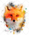 create watercolor splash  animal tshirt design