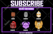 make icons sub badges for twitch, discord, and kick