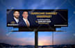 creative billboard design, movie poster design,  rollup banner design signage