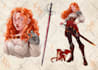 draw fantasy and dungeons and dragons charater