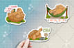 draw cartoon doodle stickers, hand drawn designs for print