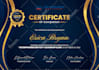 design premium professional certificate and award template