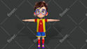 do 3d character modeling stylized and realistic with texturing and rigging