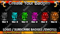 make twitch emotes, twitch badges and twitch sub badges