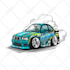 make your car into a mini car cartoon