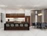 do kitchen interior design with 3d rendering