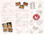 design trifold menu restaurant digital menu board, usb TV screen menu