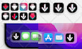 create app and web log and icons jpeg, png