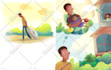 draw colorful story book illustrations