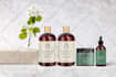 create cosmetic product label and box design with mockups