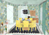 sketch perspective interior and exterior design by procreate