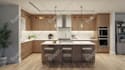 interior design of commercial office, restaurant, hotel, architectural 3d render