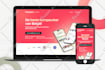 do professional and modern landing page design