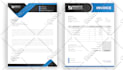 design invoice, letterhead, postcard, company, office, branding, jumbo layout