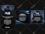 design instagram post feed and story templates