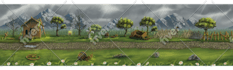 draw detailed environment concept art and fantasy landscape