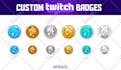draw custom sub badges for twitch in 24 hours