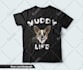 create graphic t shirt design with illustration and typography