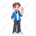 draw cartoon profile picture for you with big head character