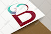 do modern line art text or logo badge design