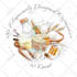 create hand drawn food or drink illustrations