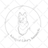 make a custom pet face line art illustration