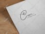 design a handwritten, signature, handwriting, scripted logo