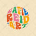 design 70s retro, hippie, psychedelic, funky font typography logo