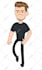 create a unique cartoon portrait with bold and simple shapes