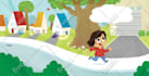 create playful children book illustration