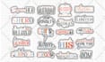 do awesome typography sticker design for you