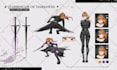 design character sheet or reference sheet for your character