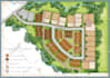 draw vector site plan or map illustration for real estate property