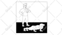draw funny black and white cartoons