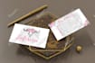 design stylish feminine watercolor business card