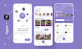 design a modern mobile app UI UX in figma