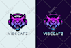 design twitch, mascot, avatar and game logo in modern style