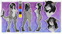 draw ref sheet of fursona, anime or vtuber nsfw o sfw