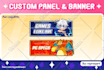 create unique custom discord, youtube, twitch panels and banners
