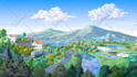 create a beautiful environment illustration