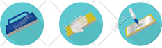 design flat icon set in adobe illustrator