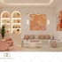 do living room interior design and 3d rendering
