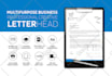 design professional letterhead editable in ms word
