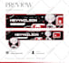 design anime or vtuber banner youtube, twitch, twitter, etc