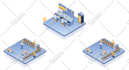 design 3d and isometric infographic illustrations