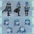 draw character sheet designe in anime style