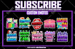 make text emotes or text sub badges for twitch
