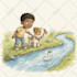 illustrate children story book illustration, children story, book illustration